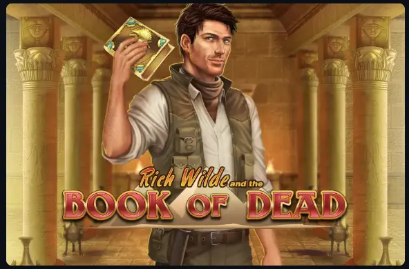 Book of Dead pokie at Rainbet